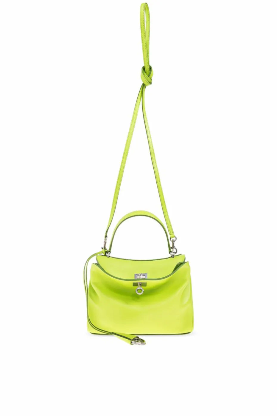 Balenciaga neonowy Torba do ręki `Rodeo Mini`