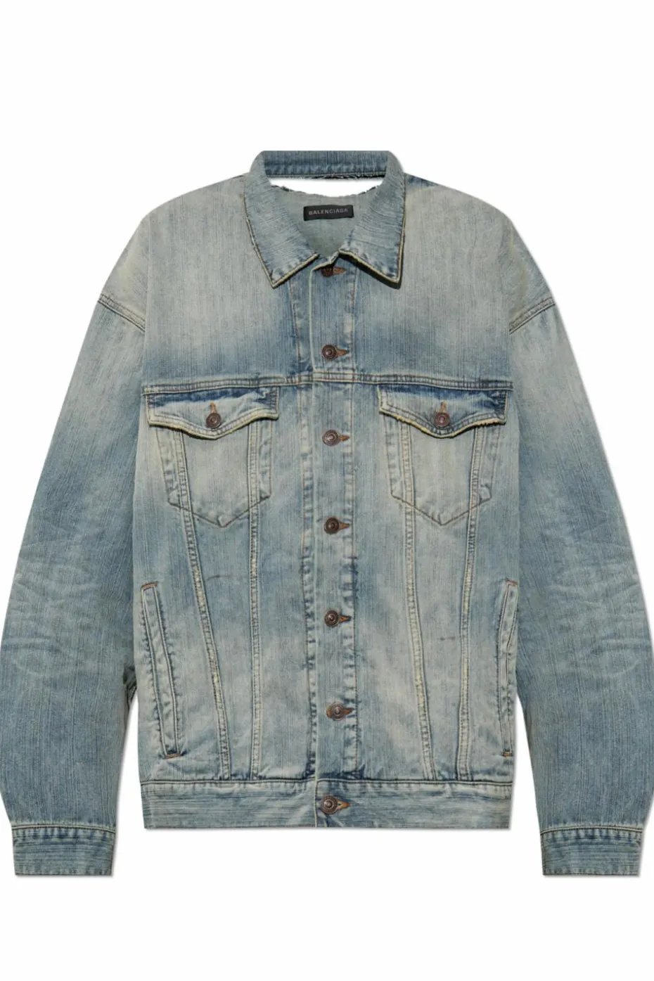 Balenciaga NIEBIESKI Jeansowa kurtka