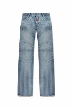 Balenciaga NIEBIESKI Jeansy z efektem `vintage`