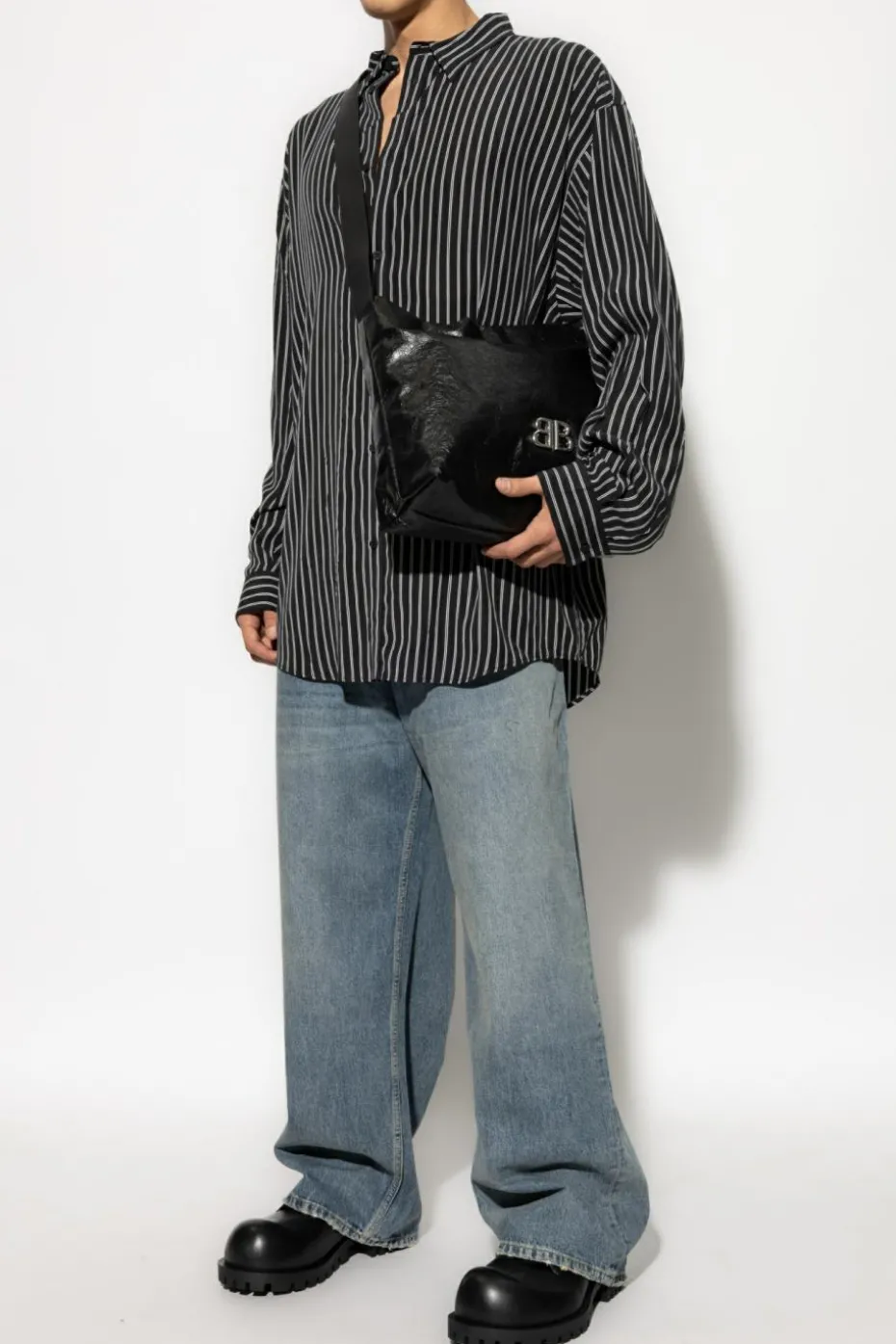 Balenciaga NIEBIESKI Jeansy z logo