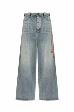 Balenciaga NIEBIESKI Jeansy z logo