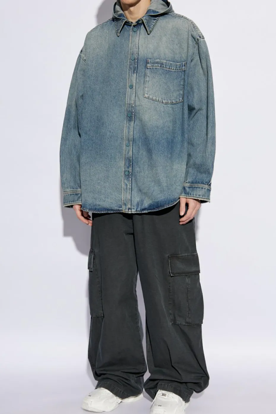 Balenciaga NIEBIESKI Koszula jeansowa
