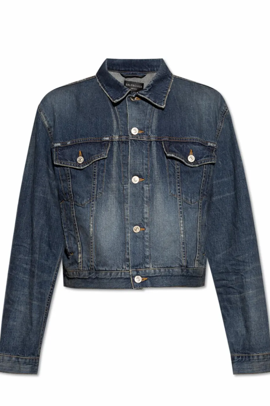 Balenciaga NIEBIESKI Kurtka jeansowa