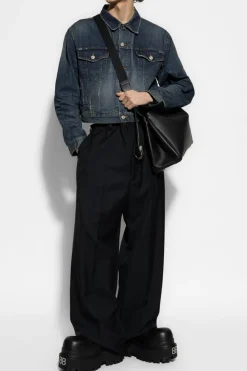 Balenciaga NIEBIESKI Kurtka jeansowa