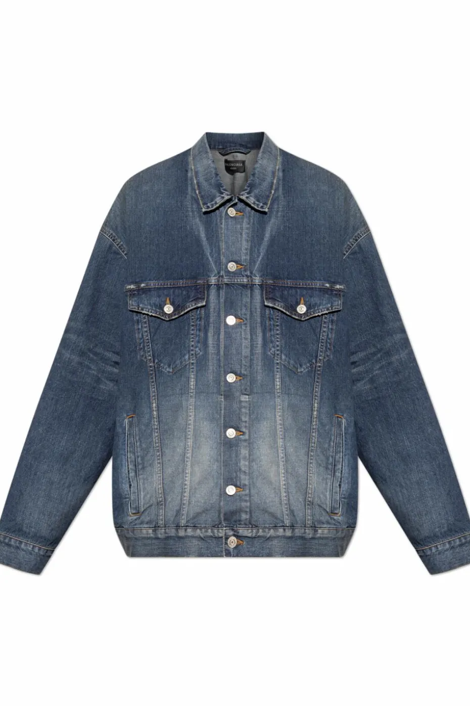 Balenciaga NIEBIESKI Kurtka jeansowa