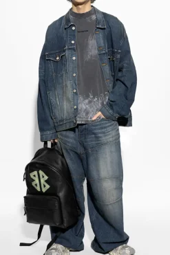 Balenciaga NIEBIESKI Kurtka jeansowa