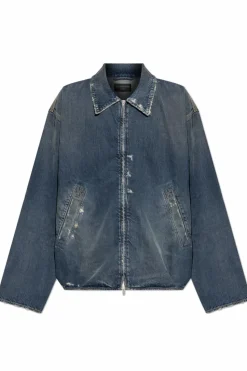 Balenciaga NIEBIESKI Kurtka jeansowa