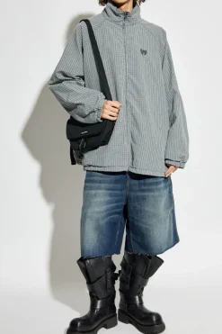 Balenciaga NIEBIESKI Kurtka z logo
