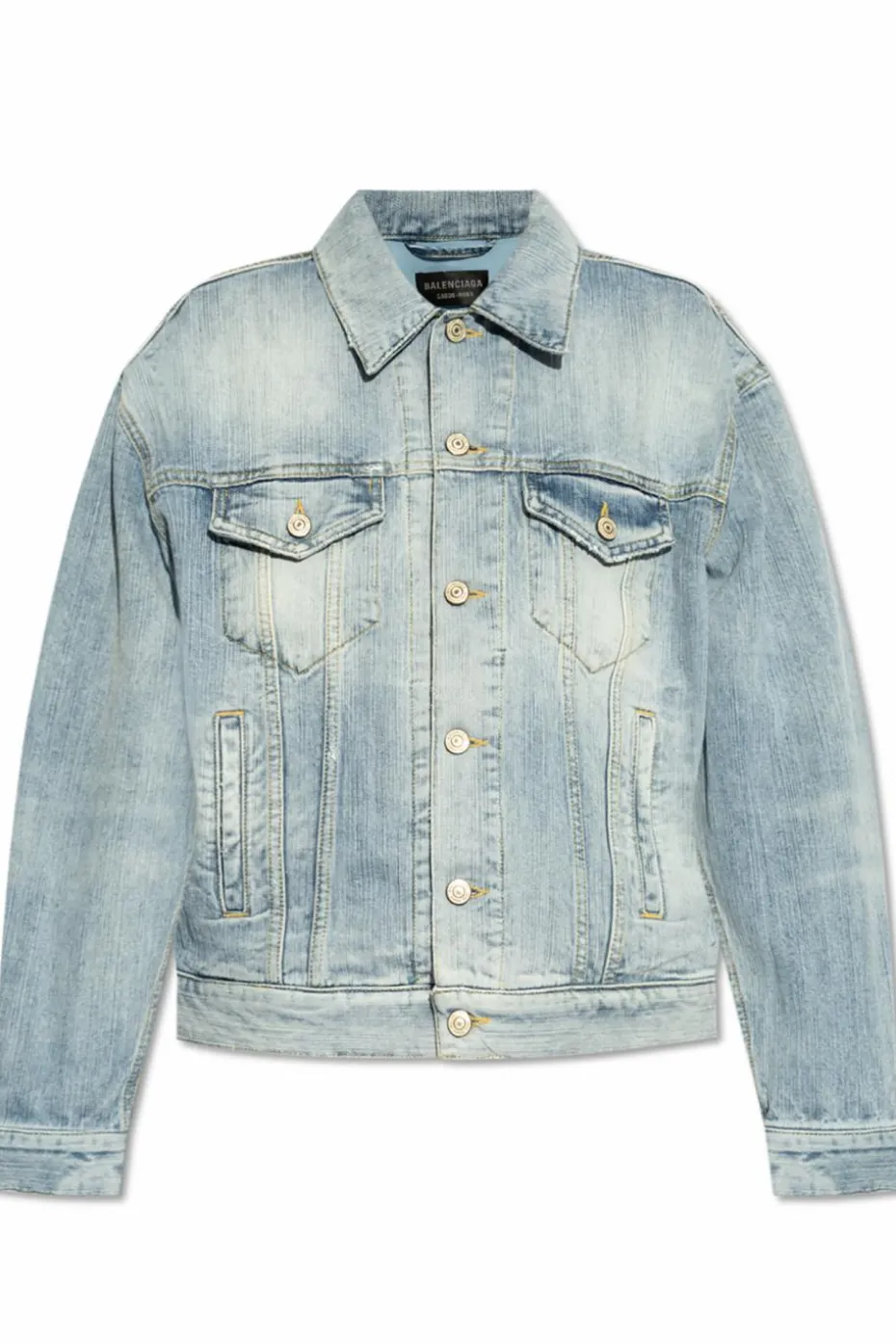Balenciaga NIEBIESKI Kurtka jeansowa