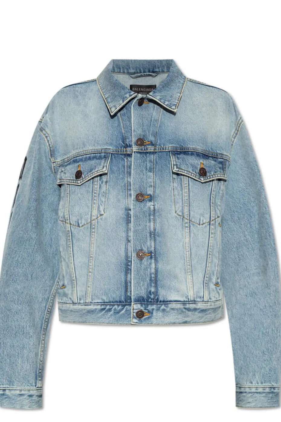 Balenciaga NIEBIESKI Kurtka jeansowa