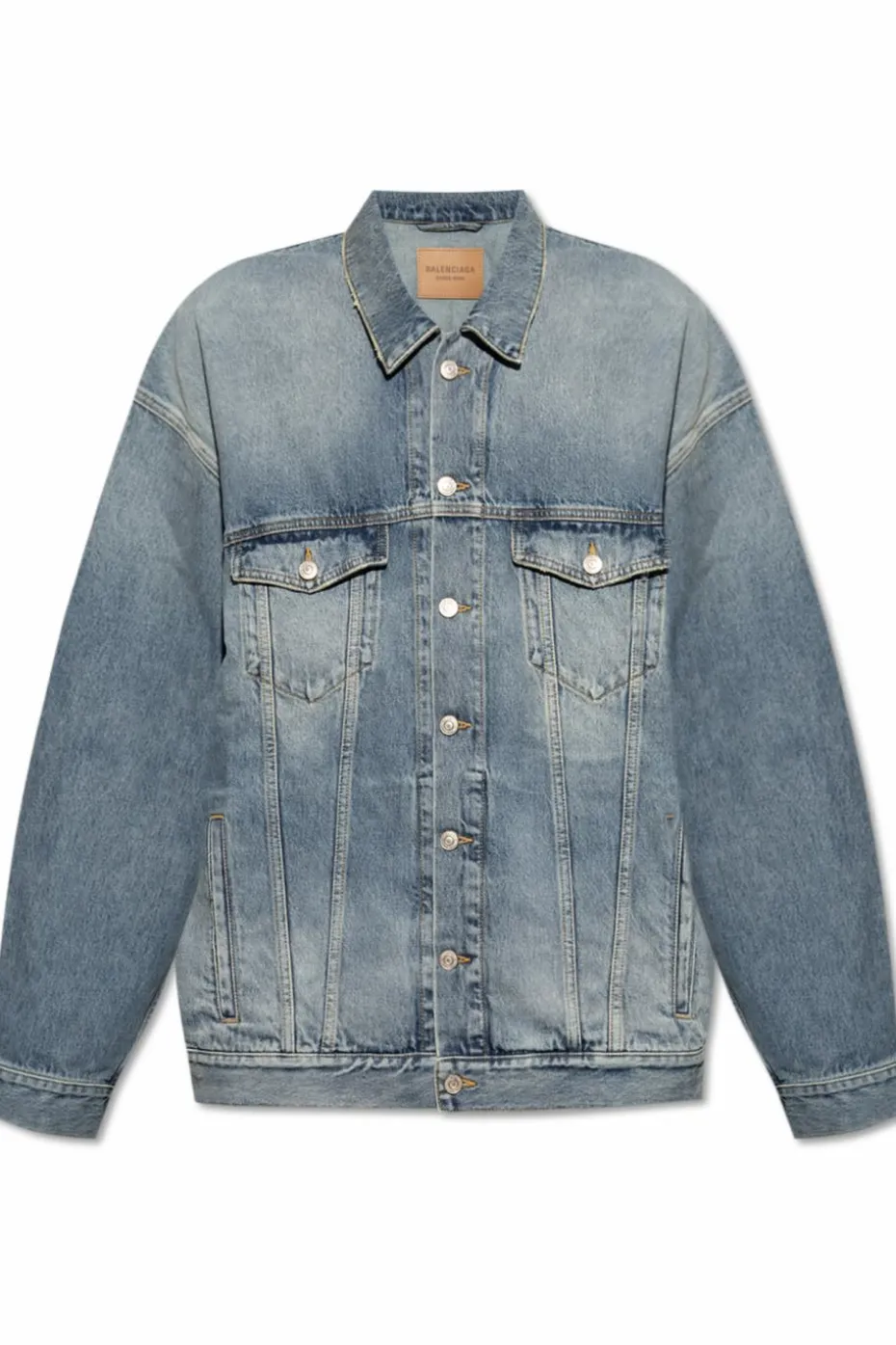 Balenciaga NIEBIESKI Kurtka jeansowa
