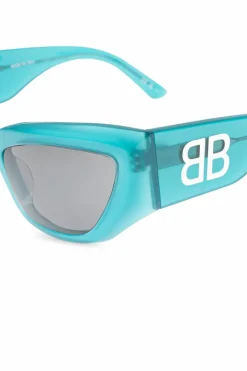 Balenciaga NIEBIESKI Okulary przeciwsłoneczne