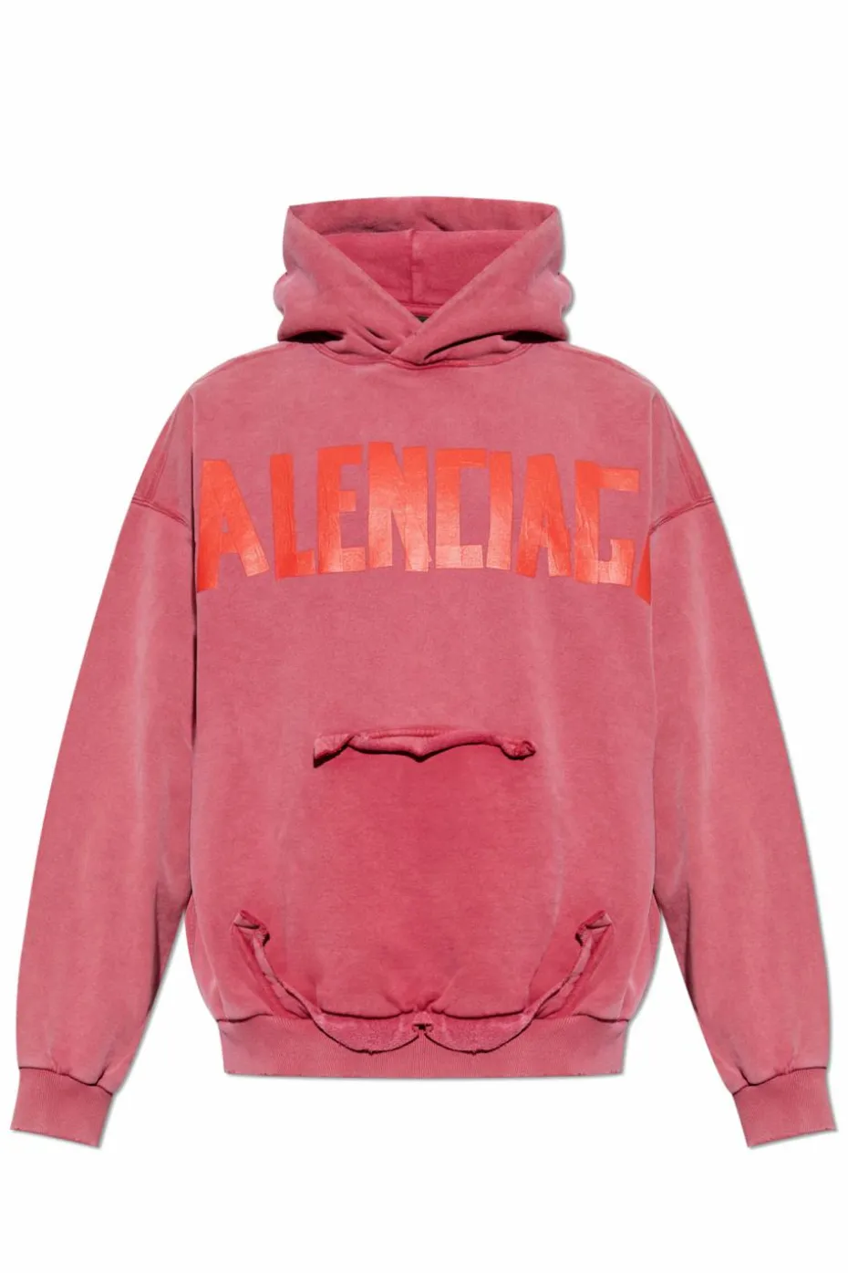 Balenciaga RÓŻOWY Bluza z efektem `vintage`