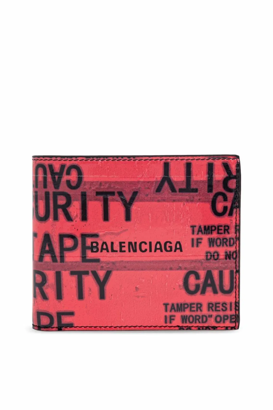 Balenciaga RÓŻOWY Skórzany portfel z logo