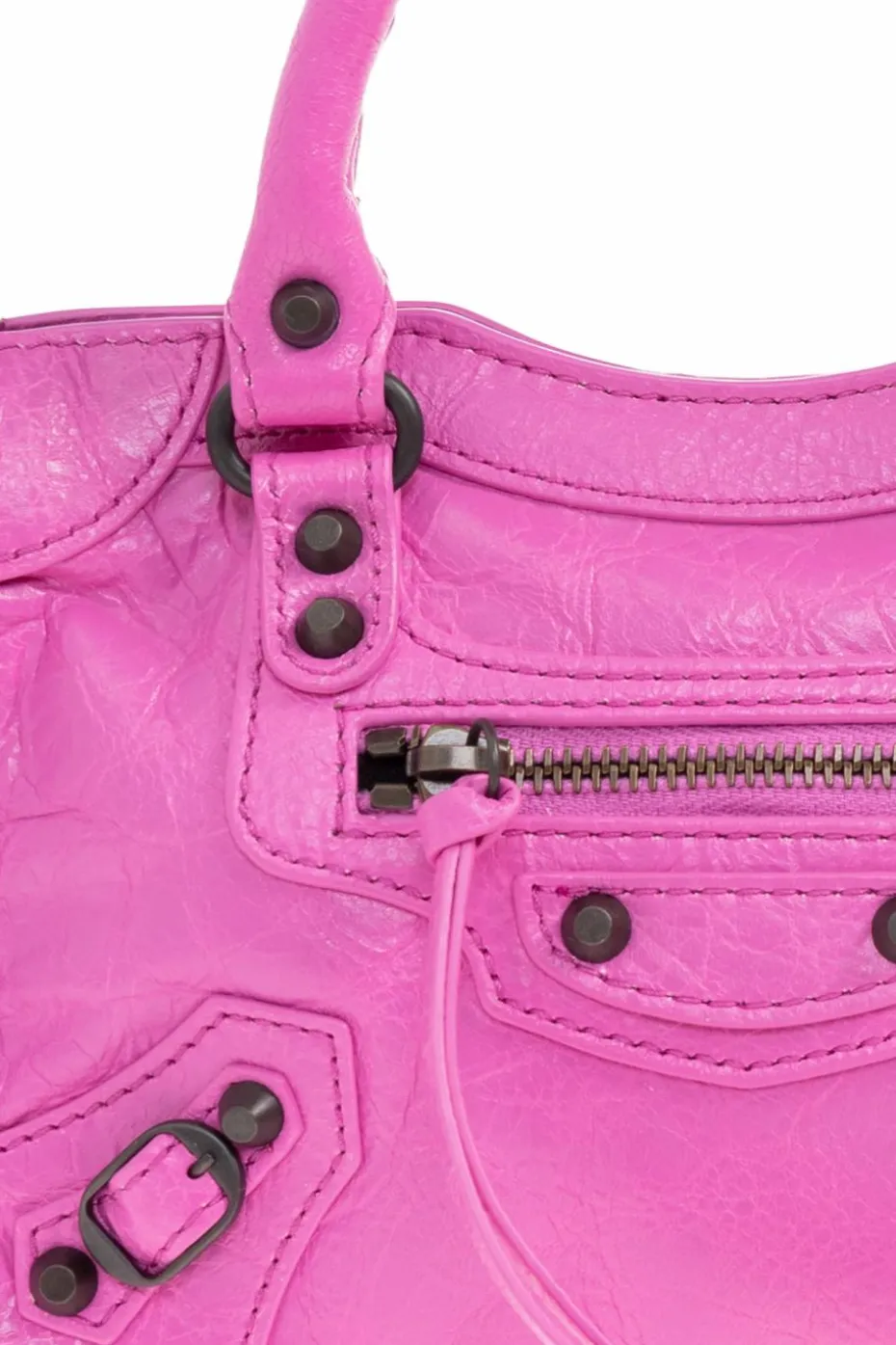 Balenciaga RÓŻOWY Torbado ręki `Le City Bag`