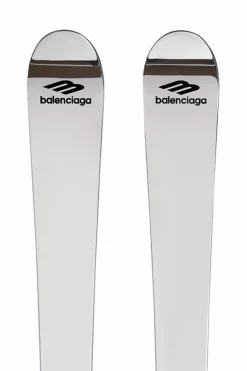 Balenciaga SREBRNY Narty z efektem lustrzanym