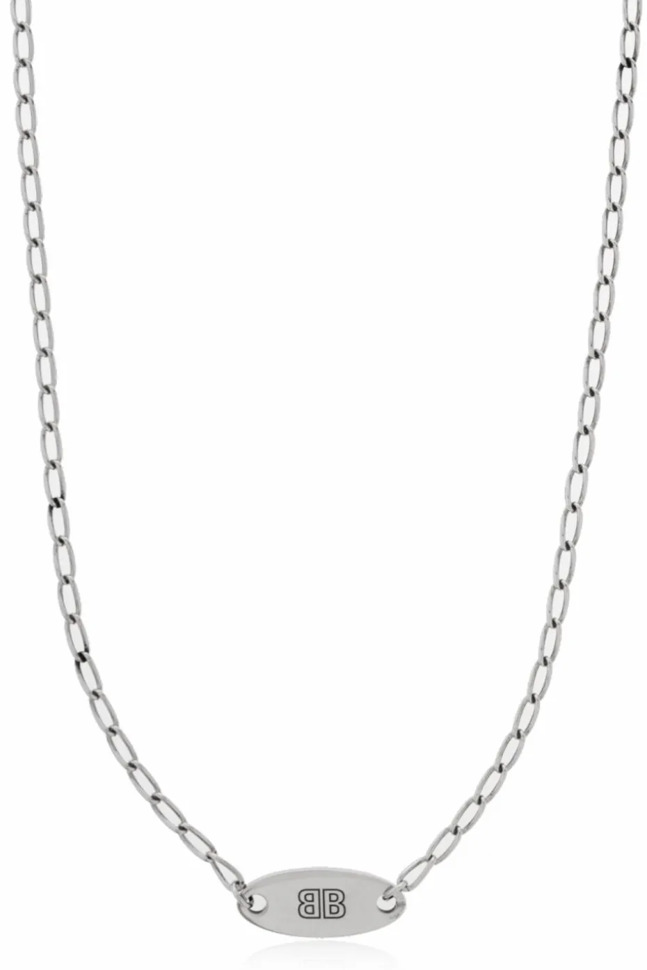 Balenciaga SREBRNY Naszyjnik `Everyday`