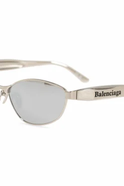 Balenciaga SREBRNY Okulary przeciwsłoneczne ‘Miami Round’