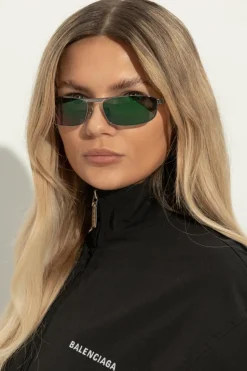 Balenciaga SREBRNY Okulary przeciwsłoneczne
