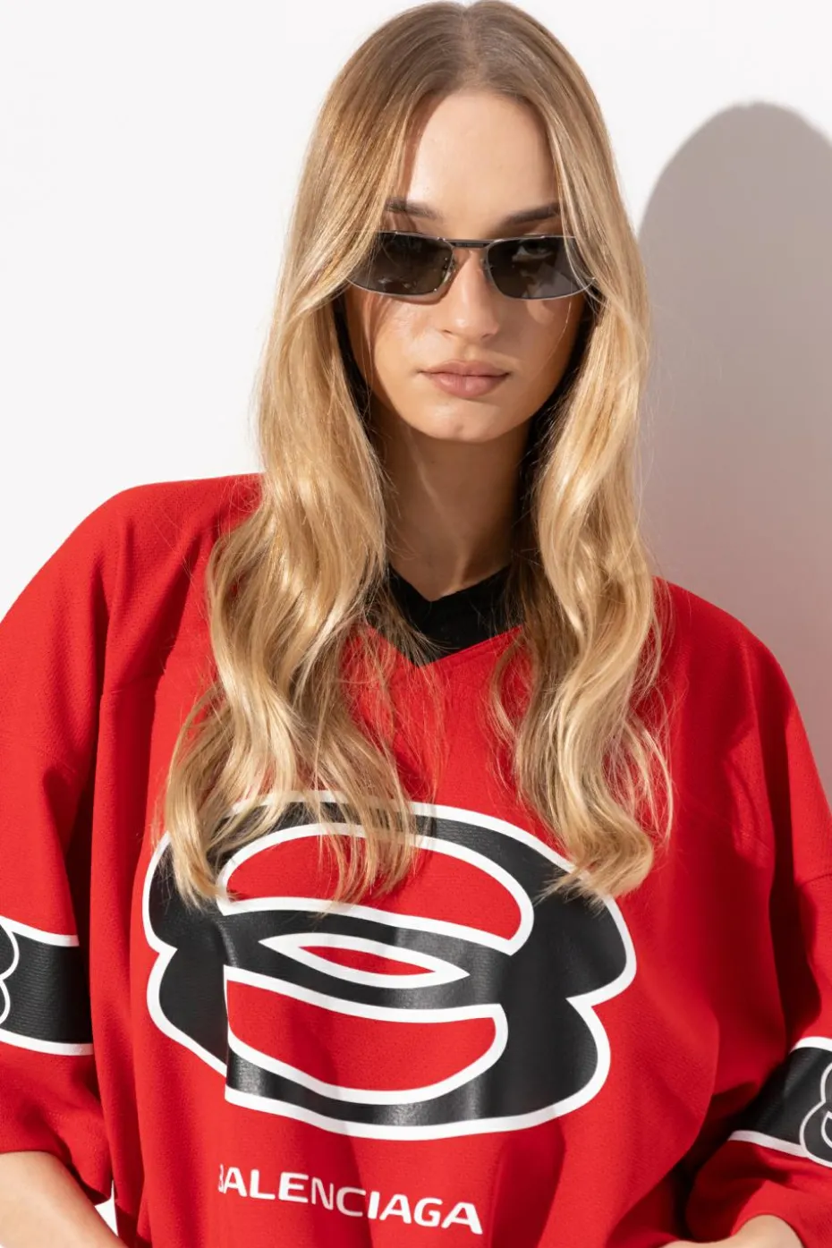 Balenciaga SREBRNY Okulary przeciwsłoneczne