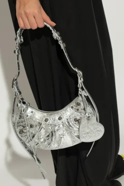 Balenciaga SREBRNY Torba na ramię ‘Le Cagole XS’
