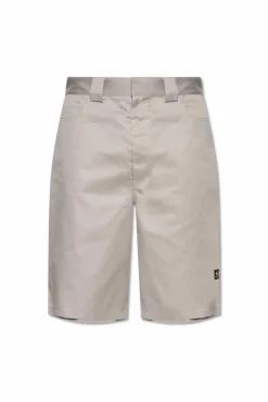 Balenciaga SZARY Bermudy z logo