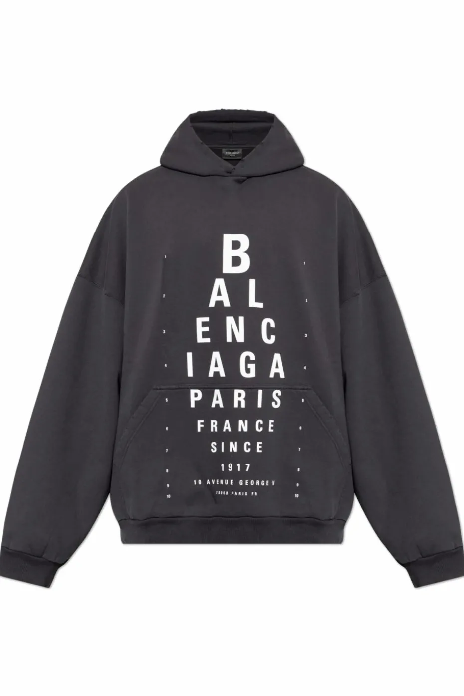 Balenciaga SZARY Bluza z nadrukiem