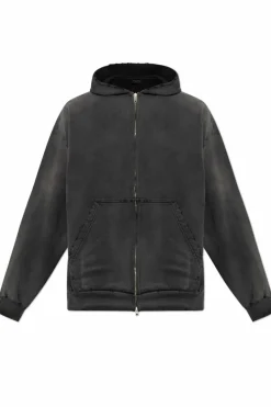 Balenciaga SZARY Bluza z kapturem