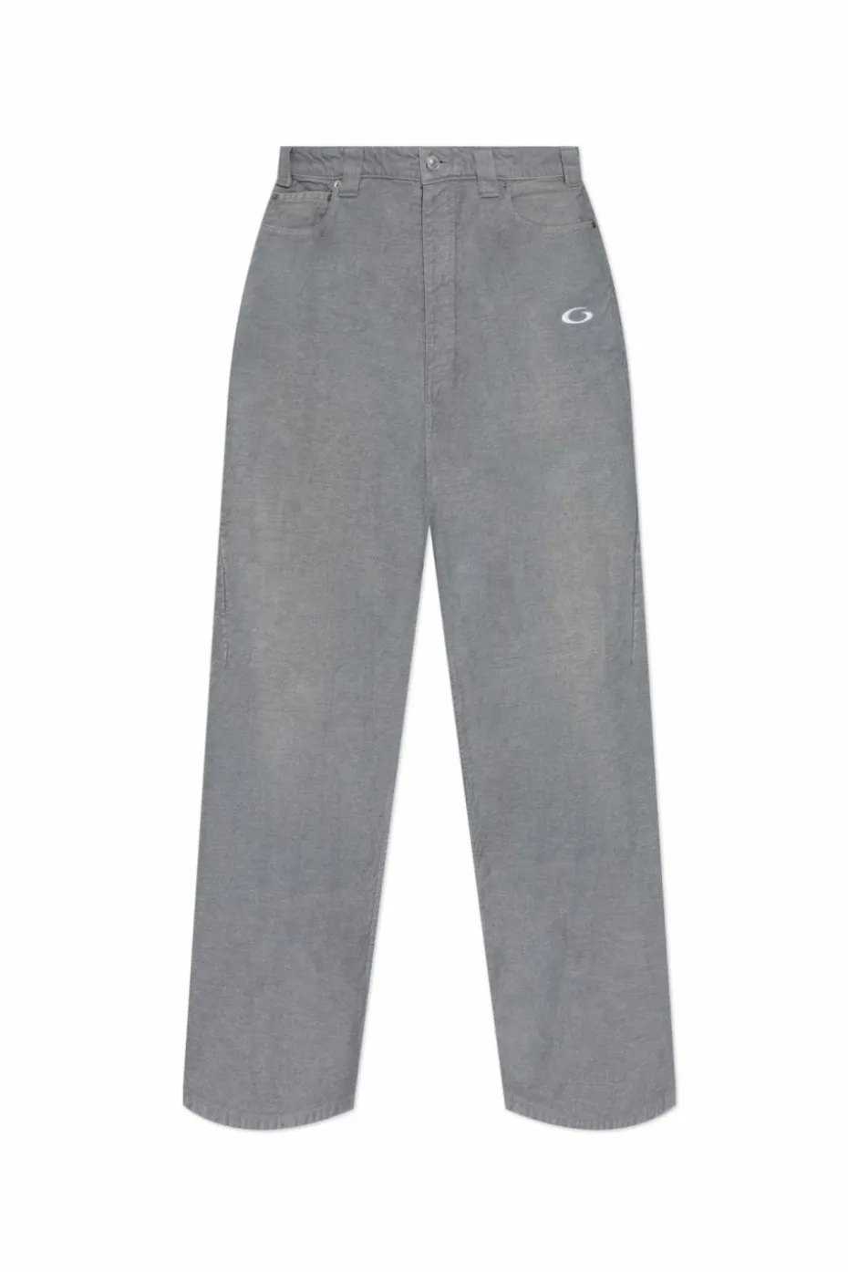 Balenciaga SZARY Jeansy z wyszytym logo