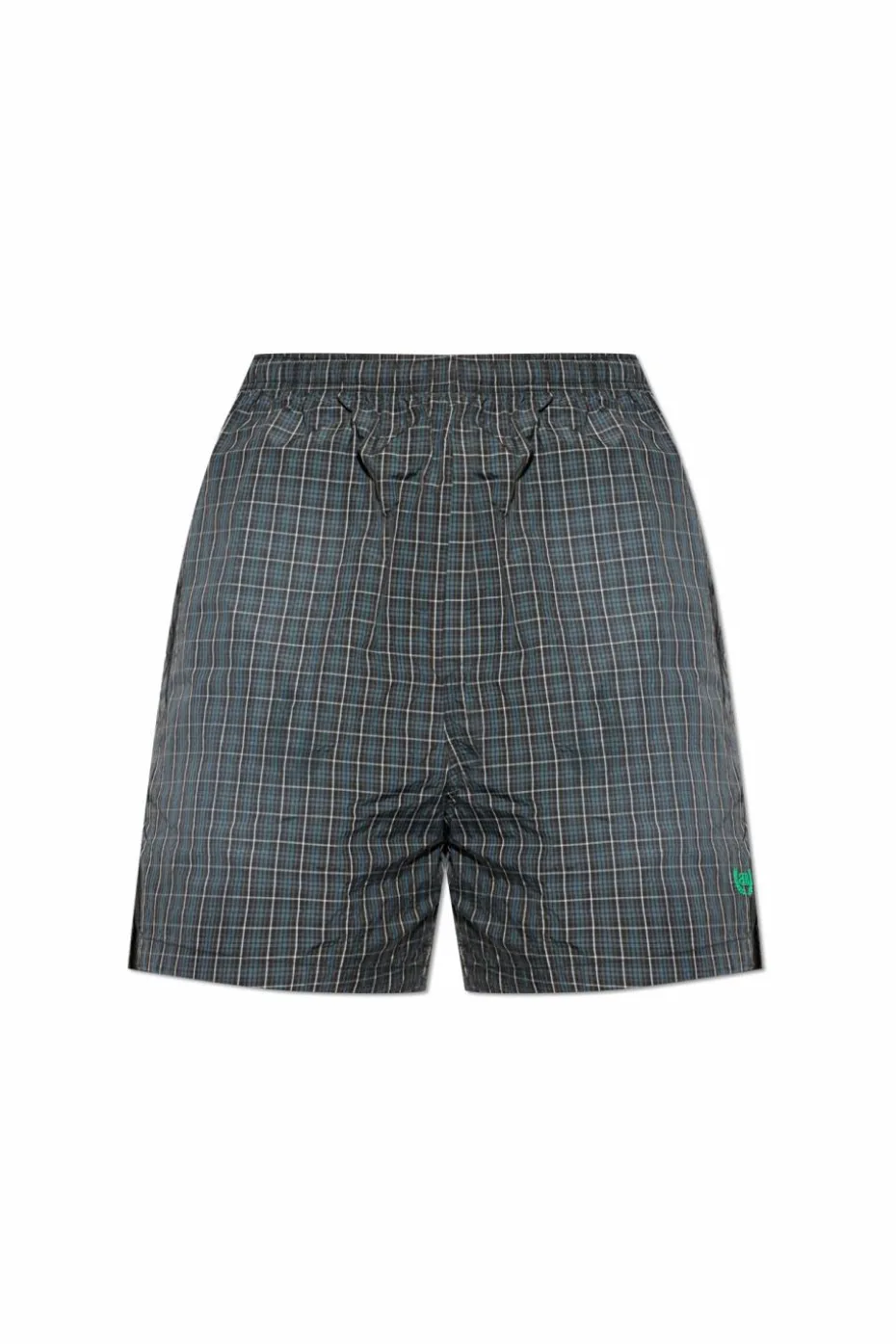 Balenciaga SZARY Kąpielówki ze wzorem w kratę