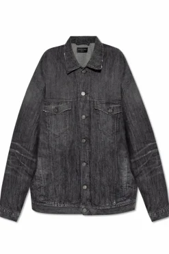 Balenciaga SZARY Kurtka jeansowa
