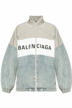 Balenciaga SZARY Kurtka z logo