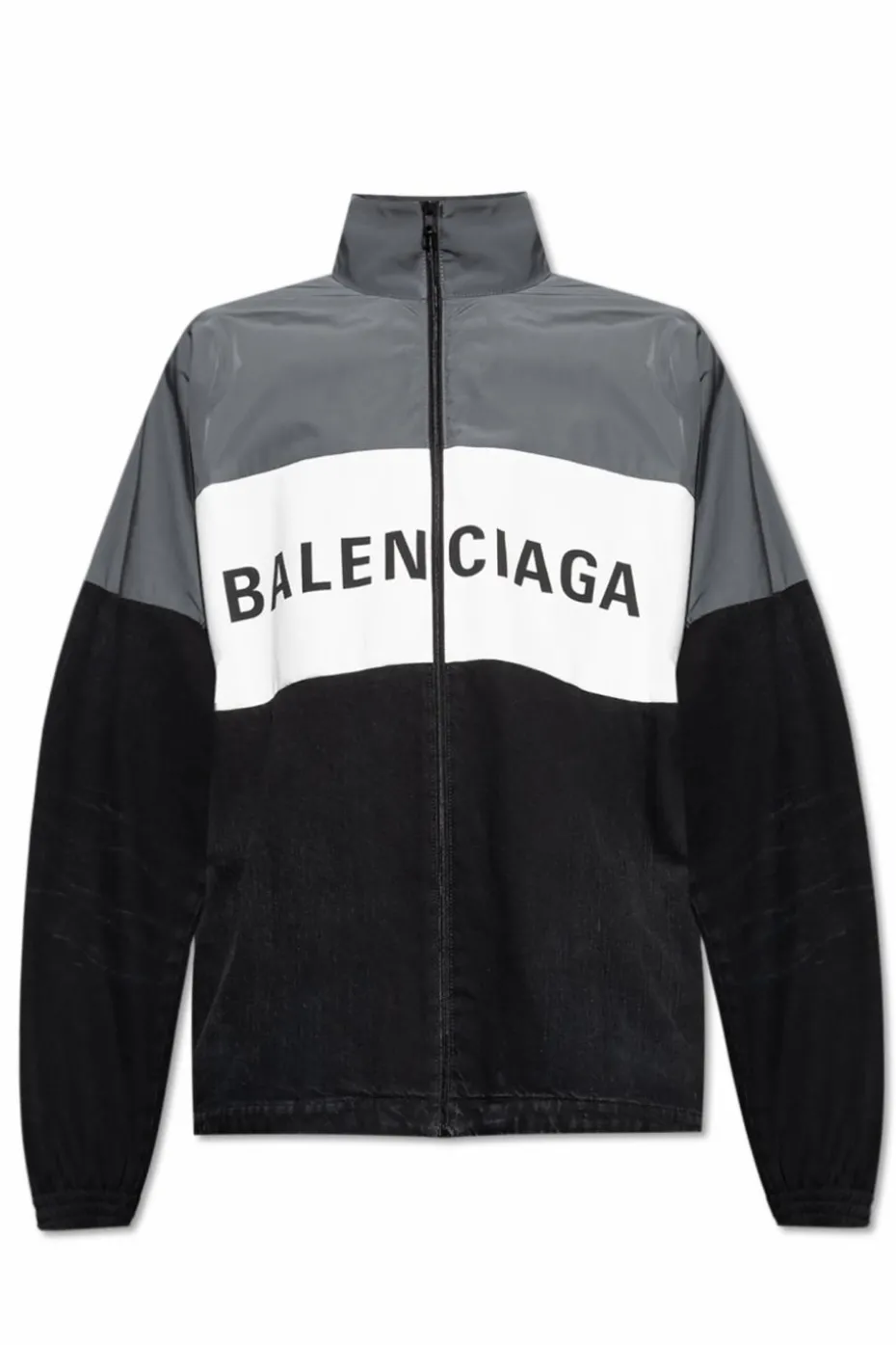 Balenciaga SZARY Kurtka z logo