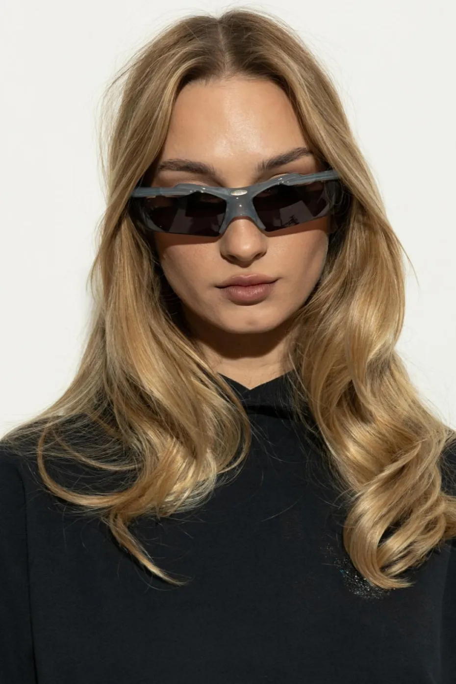 Balenciaga SZARY Okulary przeciwsłoneczne