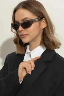 Balenciaga SZARY Okulary przeciwsłoneczne