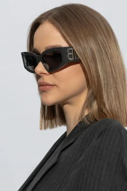 Balenciaga SZARY Okulary przeciwsłoneczne