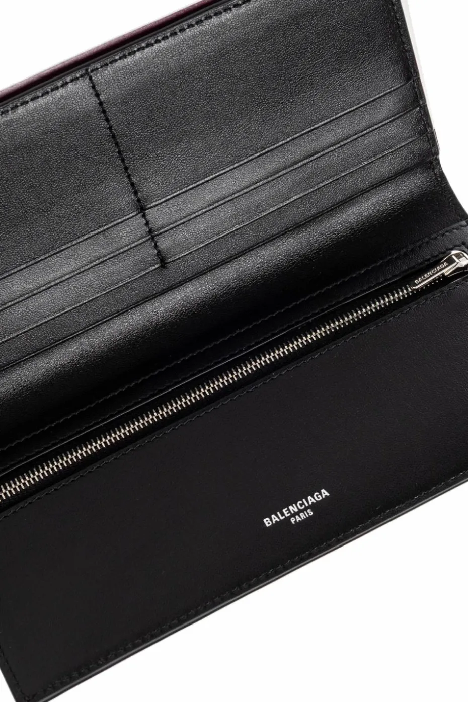 Balenciaga SZARY Skórzany portfel