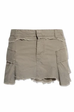 Balenciaga SZARY Spódnica z efektem `vintage`