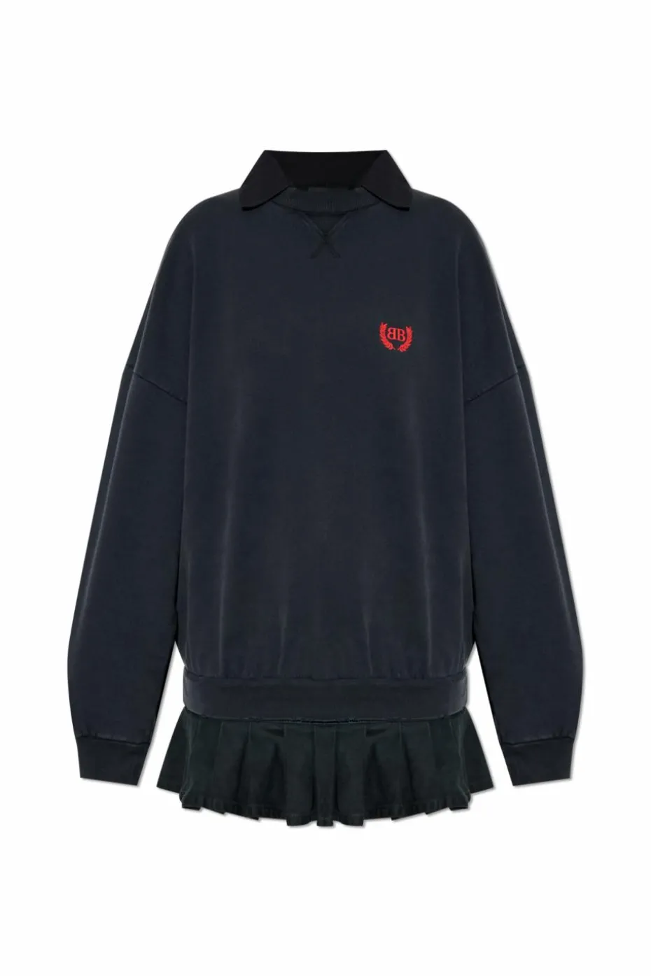 Balenciaga SZARY Sukienka z logo
