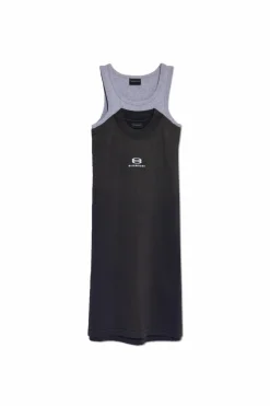 Balenciaga SZARY Top na ramiączkach