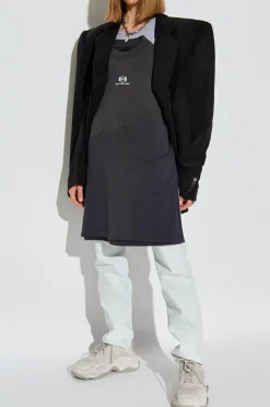 Balenciaga SZARY Top na ramiączkach