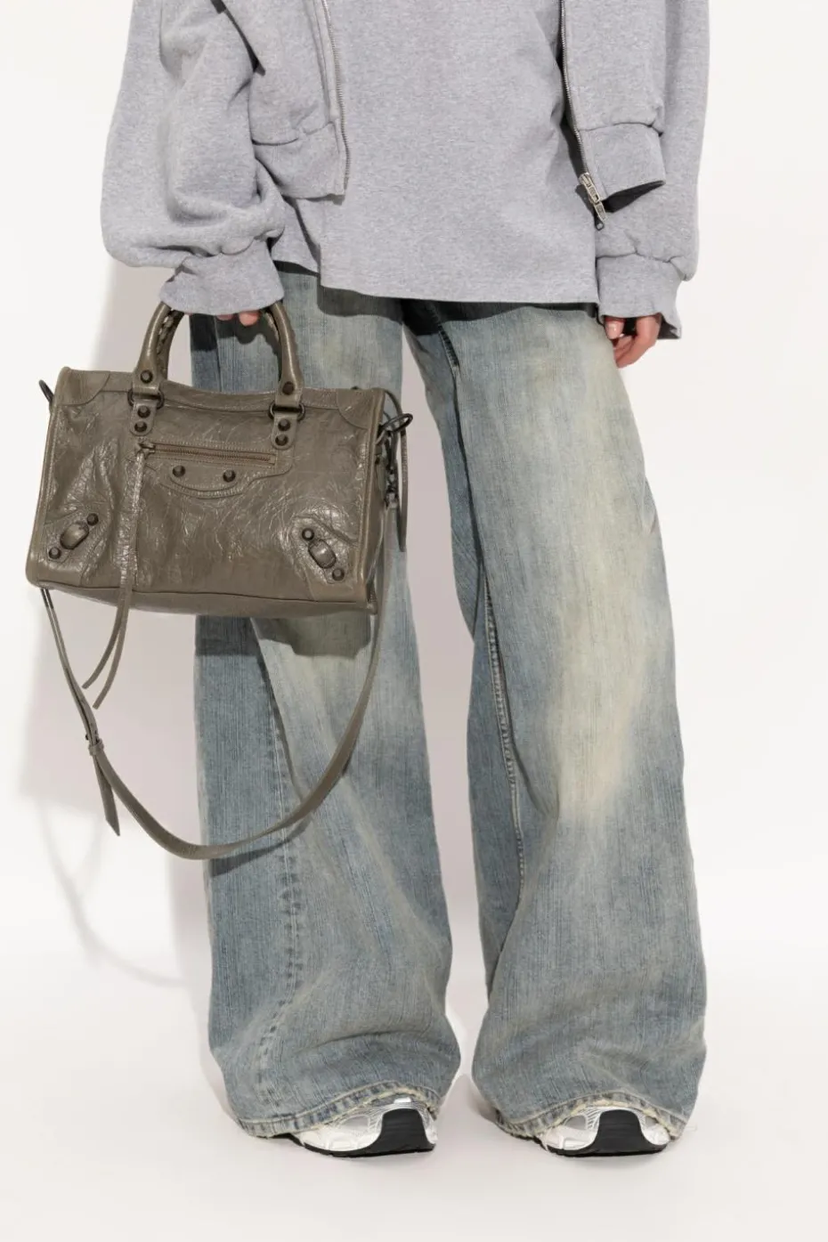 Balenciaga SZARY Torba do ręki `Le City Bag S`