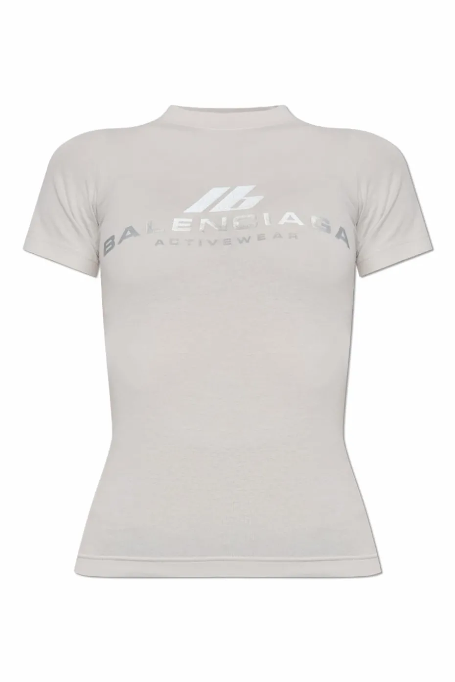 Balenciaga SZARY T-shirt sportowy z logo