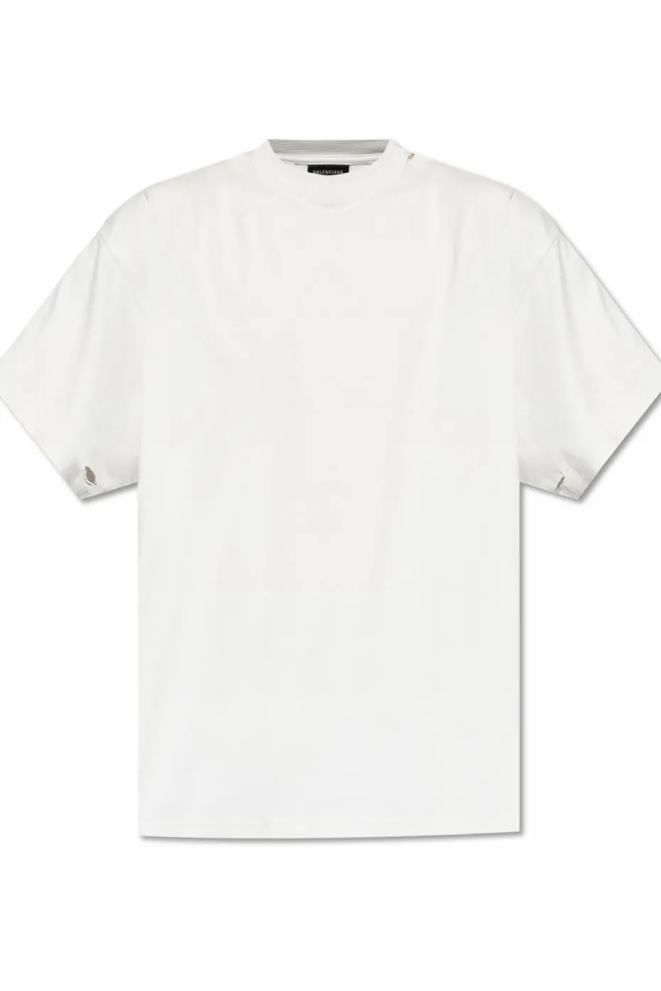 Balenciaga SZARY T-shirt z efektem `vintage’