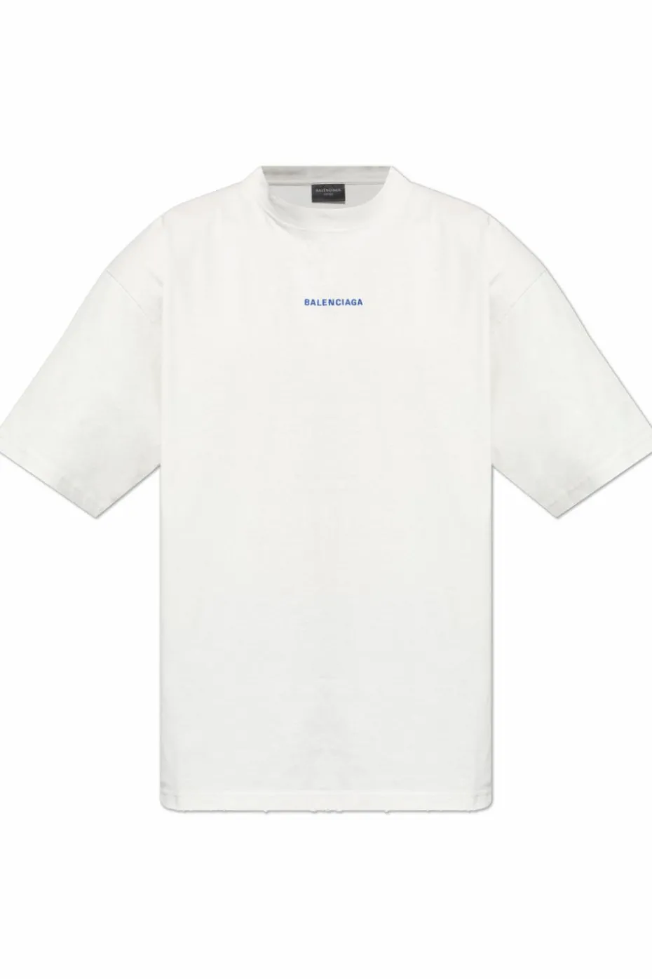 Balenciaga SZARY T-shirt z wyszytym logo