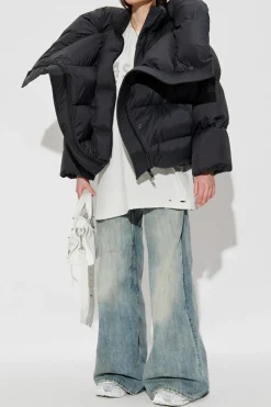 Balenciaga SZARY T-shirt ze wzorem