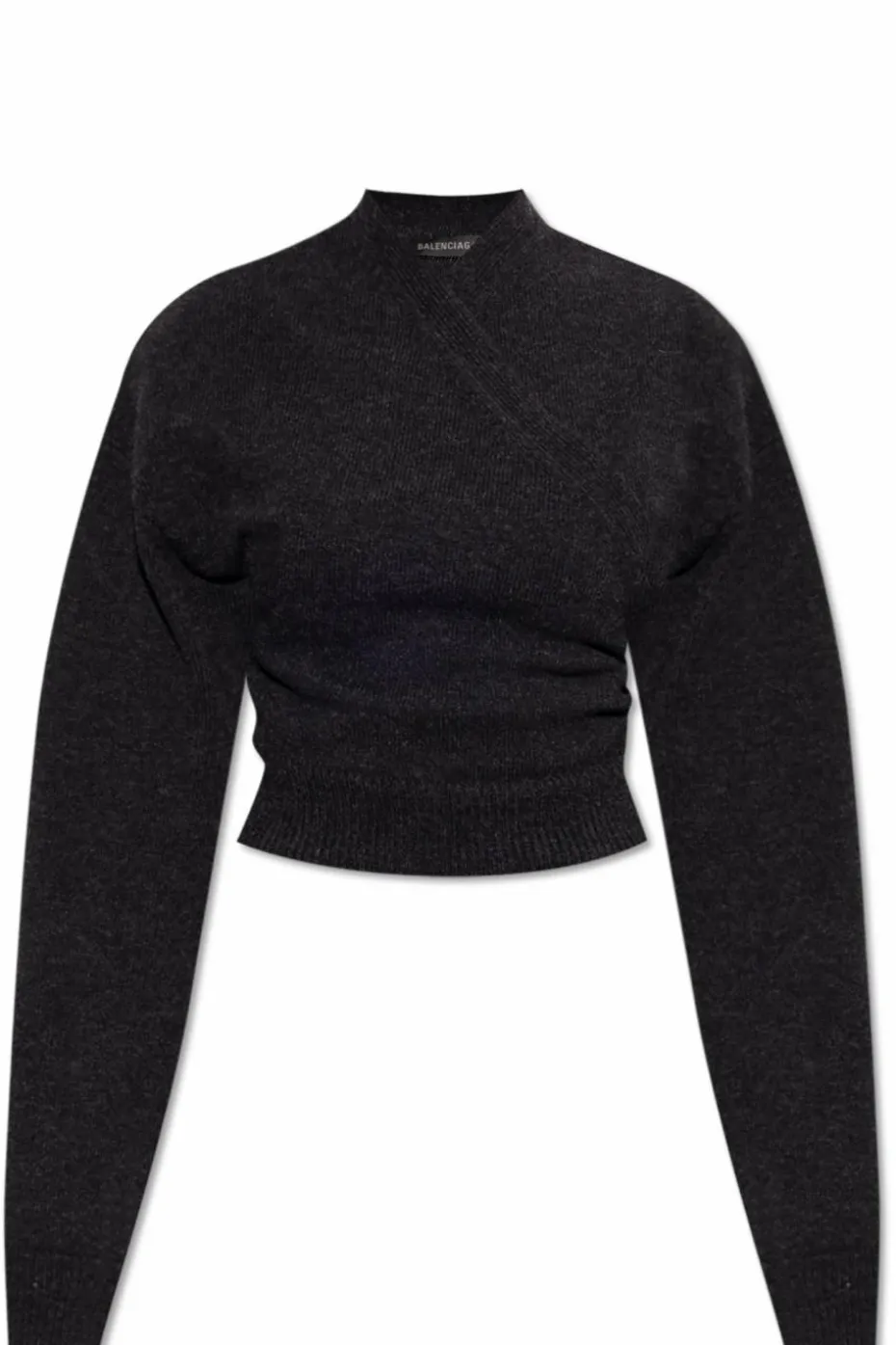 Balenciaga SZARY Wełniany sweter