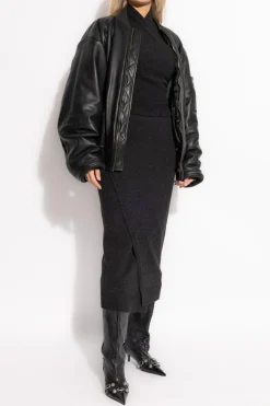 Balenciaga SZARY Wełniany sweter