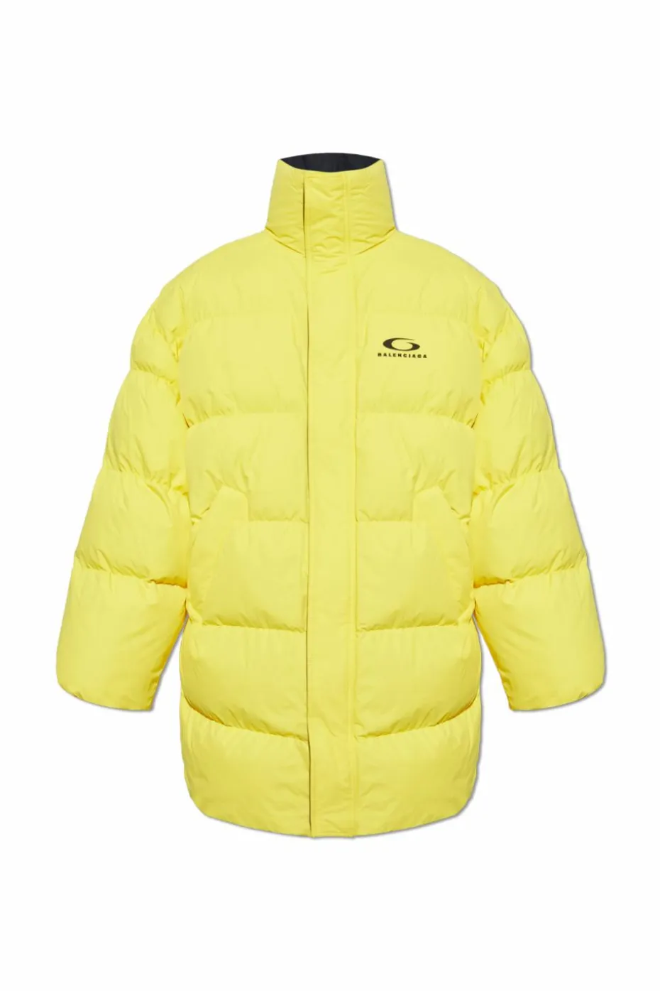 Balenciaga ŻÓŁTY Ocieplana kurtka z kolekcji `Skiwear`