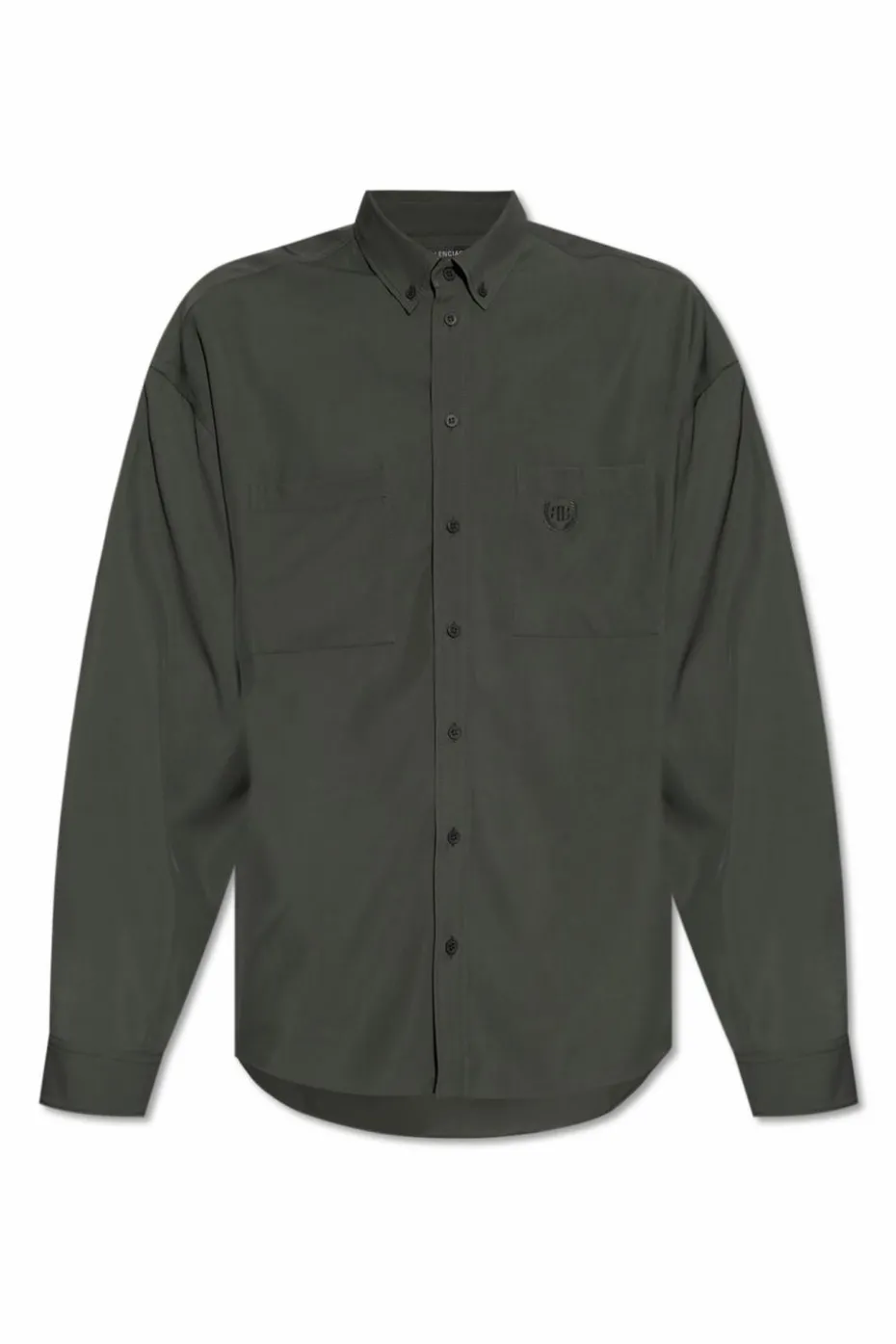 Balenciaga ZIELONY Koszula z logo